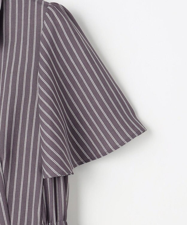 ANY SIS スムージーポリエステル ワンピース スレートストライプ