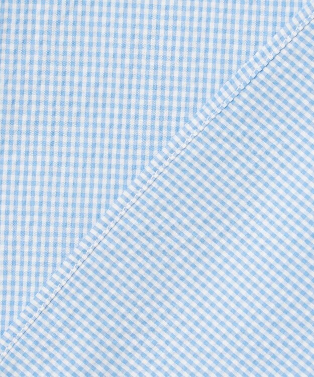 J.PRESS MEN 【KING SIZE】【クールマックス】サッカーストライプ／マイクロギンガムチェック シャツ/B.D サックスブルー系3