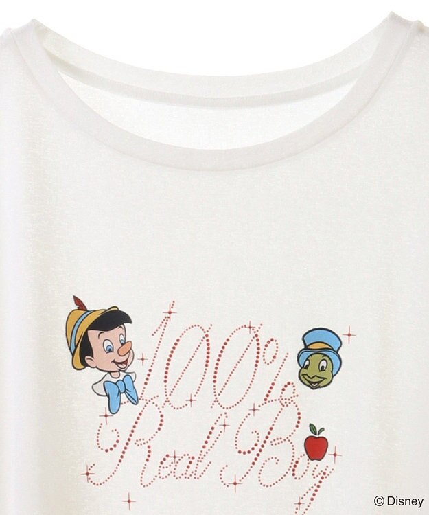 Green Parks ピノキオ／ラメロゴシアーＴシャツ White