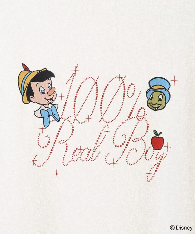 Green Parks ピノキオ／ラメロゴシアーＴシャツ White