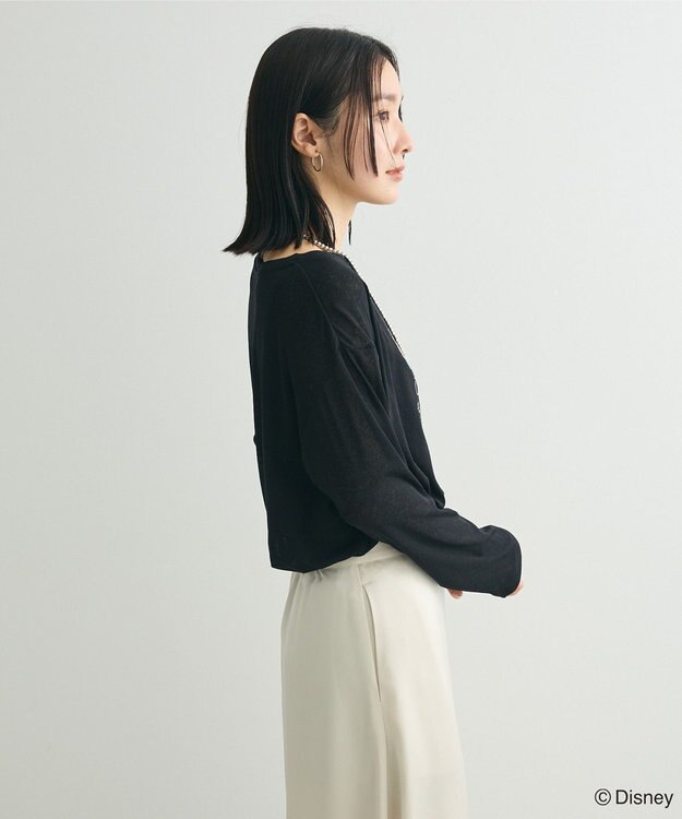 Green Parks ピノキオ／ラメロゴシアーＴシャツ Black