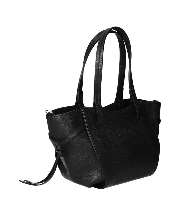 INTER-CHAUSSURES 【LORISTELLA】レザーミニトートバッグ ブラック