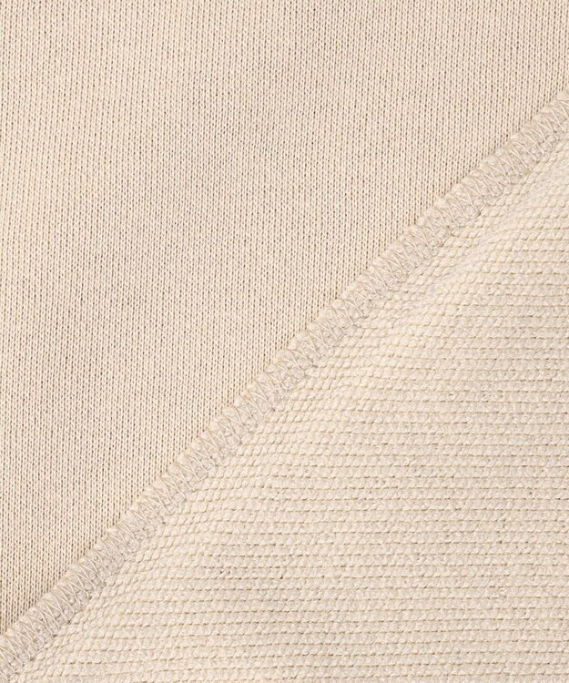 J.PRESS LADIES L 裏毛 ハーフジップ プルオーバー ベージュ系