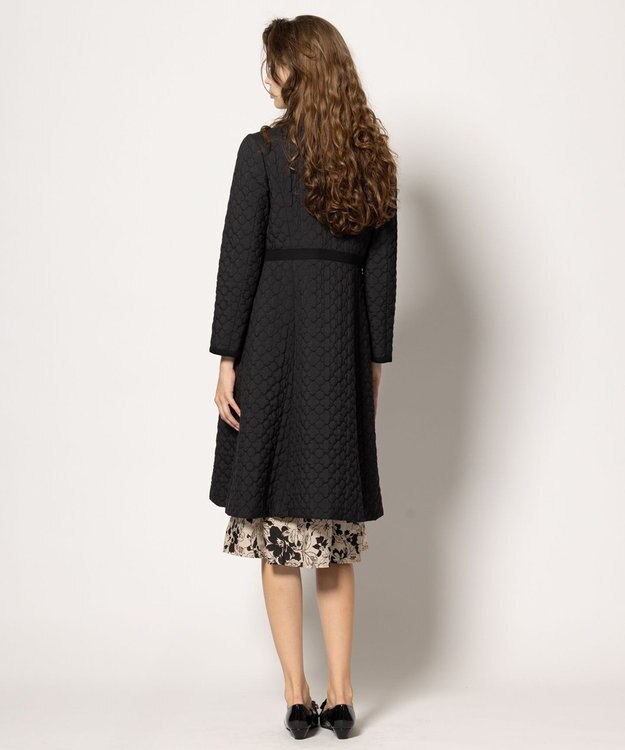 TOCCA 【消臭・洗える】CLOVER CARPET キルト中綿ロングコート ブラック系