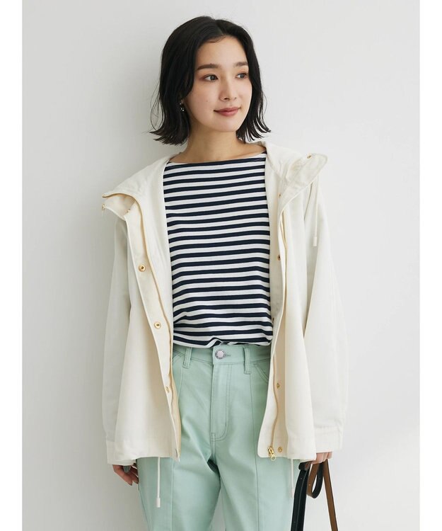 Green Parks 花粉防止　フーデッドブルゾン Ivory