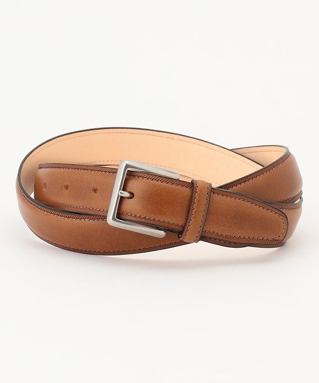 J.PRESS MEN ブッテーロレザー ベルト ブラウン系