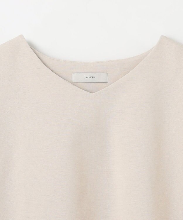 ANY ドライポンチVネックプルオーバー ベージュ