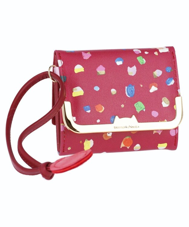 tsumori chisato CARRY てんてん ミニ財布 3つ折り財布 ボルドー