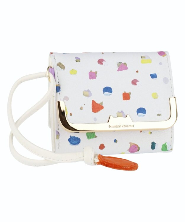 tsumori chisato CARRY てんてん ミニ財布 3つ折り財布 ホワイト