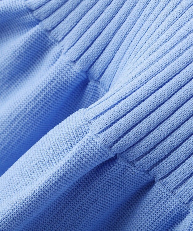 YECCA VECCA ペプラムカーディガン Blue