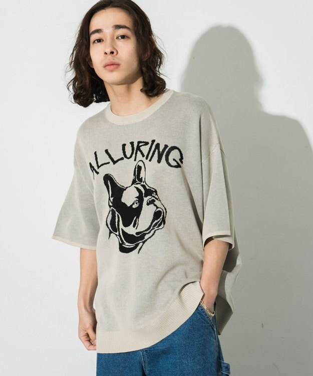 WEGO 【ユニセックス着用ITEM】ジャガードニットプルオーバー（S） ホワイト