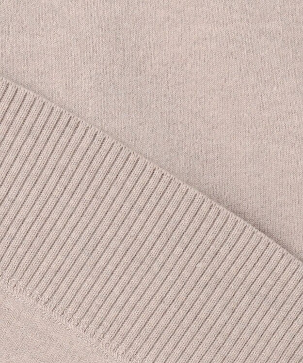 BEIGE， 【洗える】TAFT / コットンカシミヤスウェットニットトップス Taupe