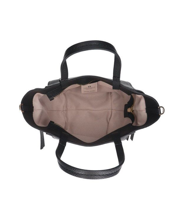 INTER-CHAUSSURES 【LORISTELLA】レザーミニトートバッグ ブラック