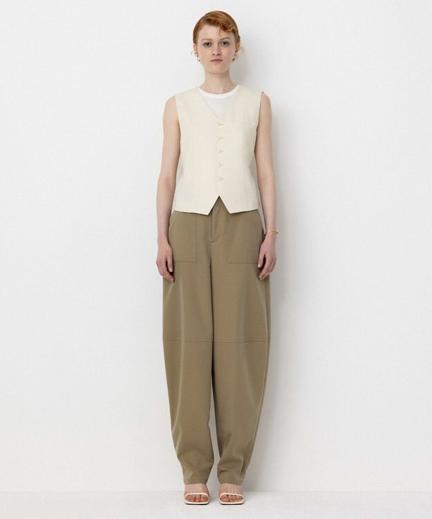 NAVE 【Nave・セットアップ可/洗える/撥水】スパンツイル パンツ カーキ系