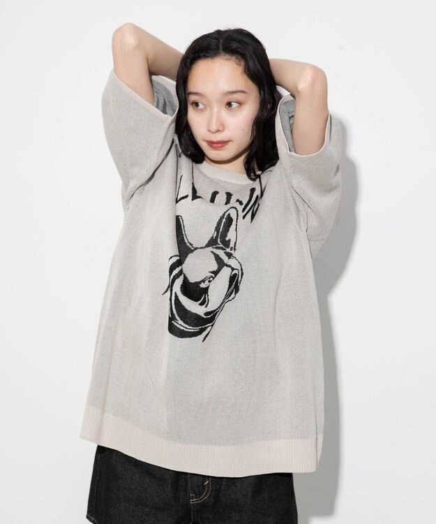 WEGO 【ユニセックス着用ITEM】ジャガードニットプルオーバー（S） ホワイト