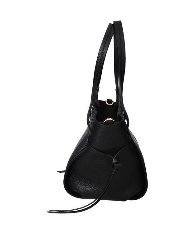 INTER-CHAUSSURES 【LORISTELLA】レザーミニトートバッグ ブラック