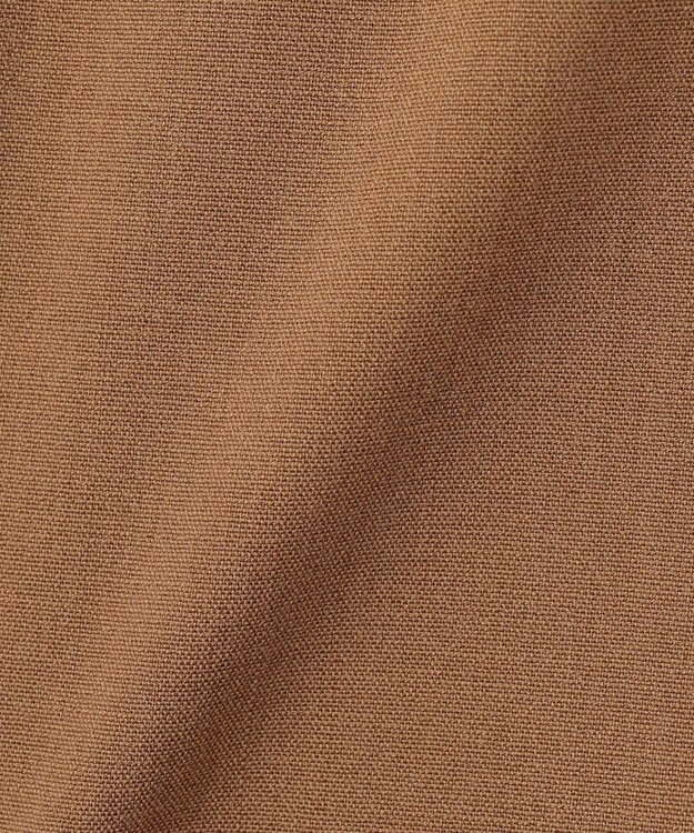 自由区 【洗える】トロストレッチ スカート ブラウン系