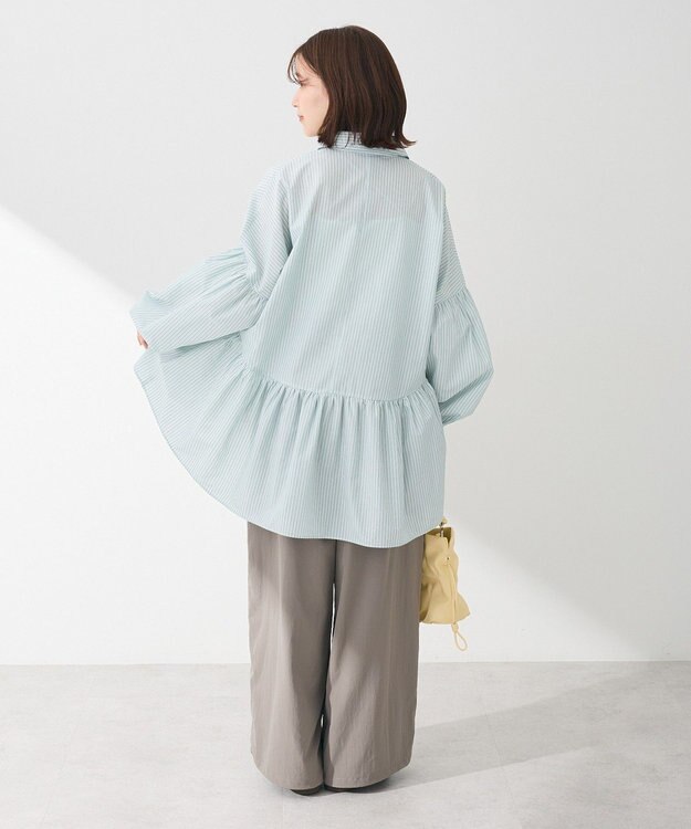 Green Parks ・ＥＬＥＮＣＡＲＥ　ＤＵＥ　ストライプシャツチュニック Mint