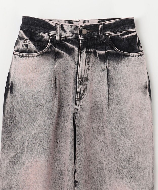 GRACE CONTINENTAL タイダイコクーンデニムパンツ ピンク