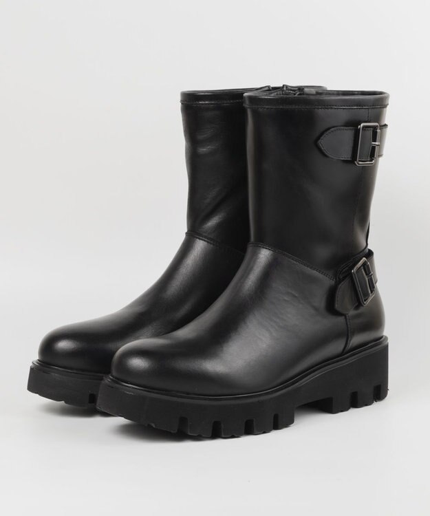 BONTRE 【BONTRE/ボントレ】エンジニアミドルブーツ/41701-UA ブラック