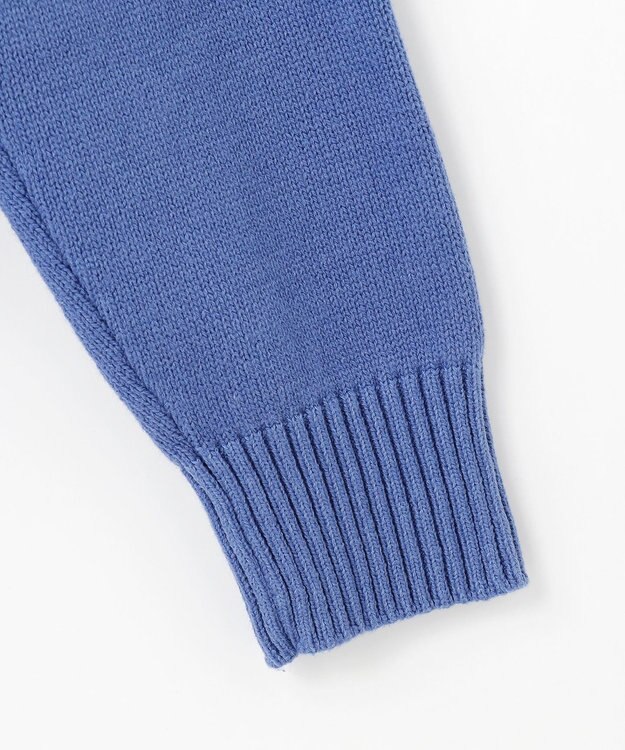 JOSEPH ABBOUD 【25SS・洗える】バルキーニット ブルゾン ダルブルー系