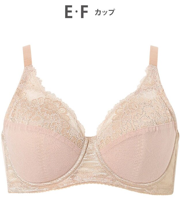Wing ブラジャー 汗のベタつきや不快感を軽減 背中すっきり 自然なまる胸メイク 【夏のうすかるブラ】 フルカップブラ 春 夏 KB2173 ウイング／ワコール ベージュ