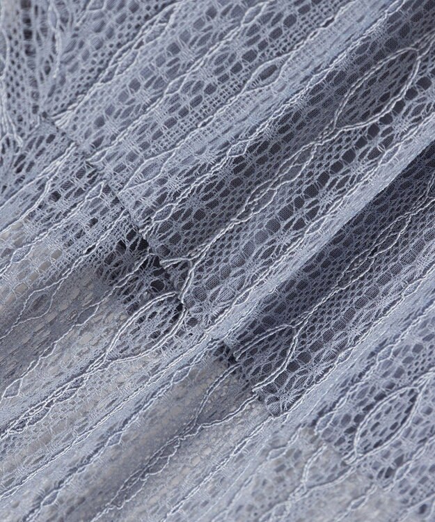 earth music&ecology レースドッキングプルオーバー Grayish Blue