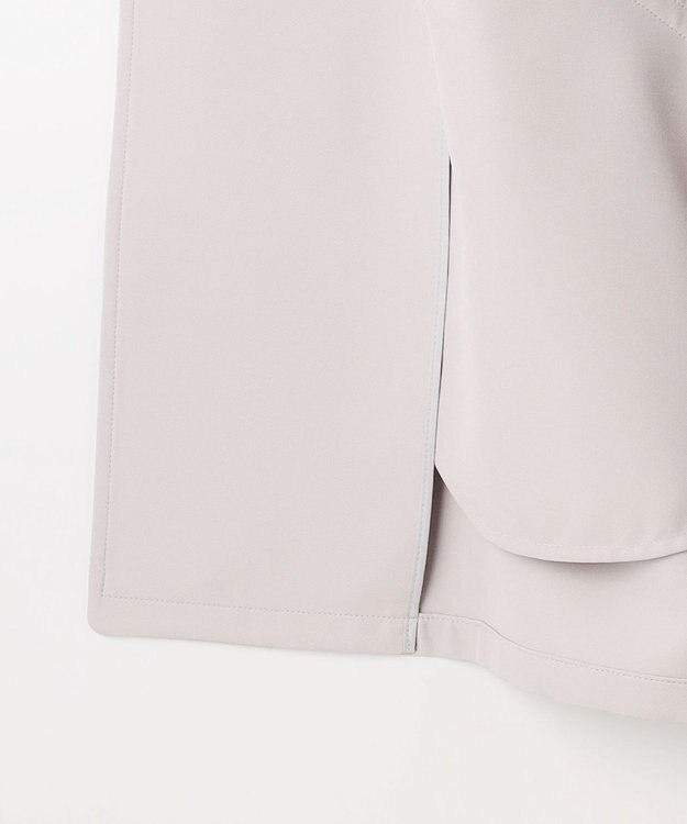 ANY SIS 【2WAY】エレカジストレッチミドルトレンチ コート ライトグレー