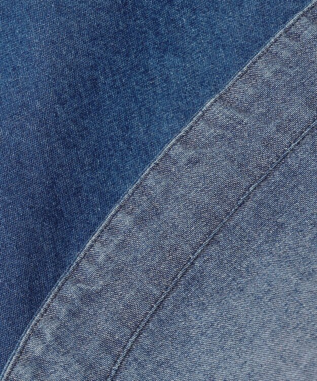 組曲 S デニム シャツジャケット ユーズドブルー系