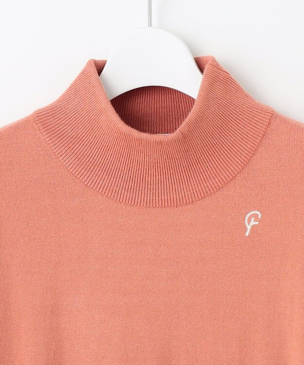 23区GOLF 【23Fondation/WOMEN】レーヨンストレッチ カラーニット ライトオレンジ系