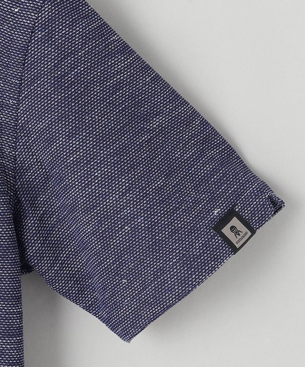 GOTAIRIKU 【麻混の清涼感】ノルマンディーリネン ボタンダウンポロシャツ(24年モデル) ネイビー系