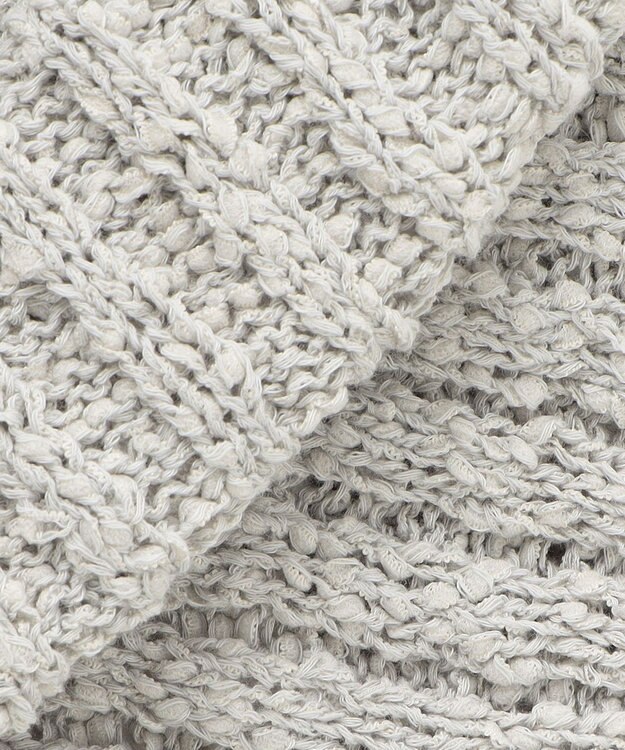 23区 【SLOW/一部店舗限定】リボンヤーン ニット ビスチェ ライトグレー系