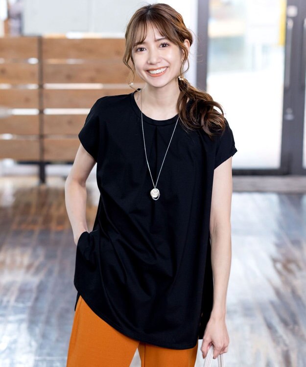 Tiaclasse 【安田美沙子さん着用・日本製】プレートリングネックレス シルバー×ゴールド