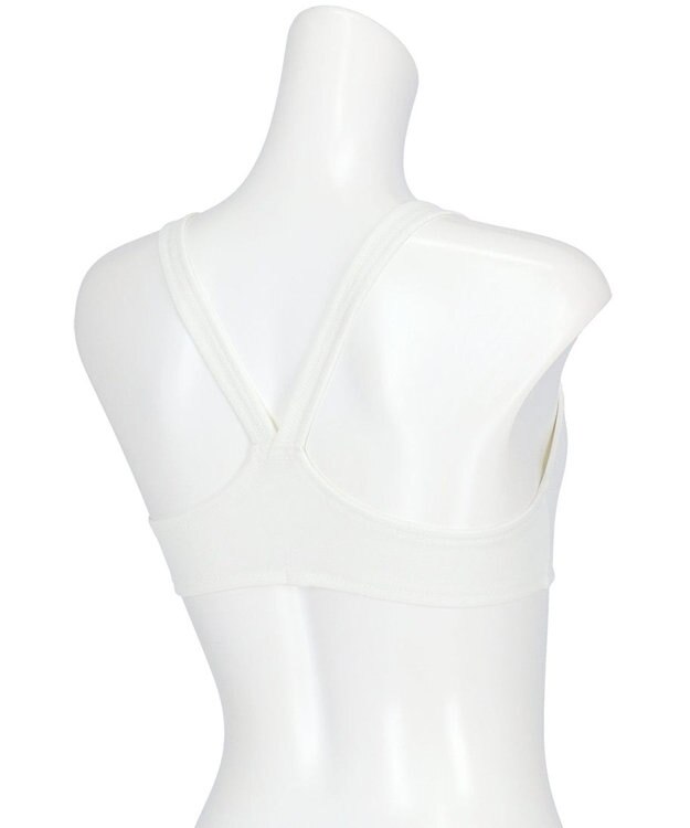 Wing ジュニア スポーツブラ 通気性がよい 【STEP2～3 まるみをおびてきた胸に】 小学生 中学生 高校生 ハーフトップ ノンワイヤーブラ RB6633 ウイング／ワコール アイボリー