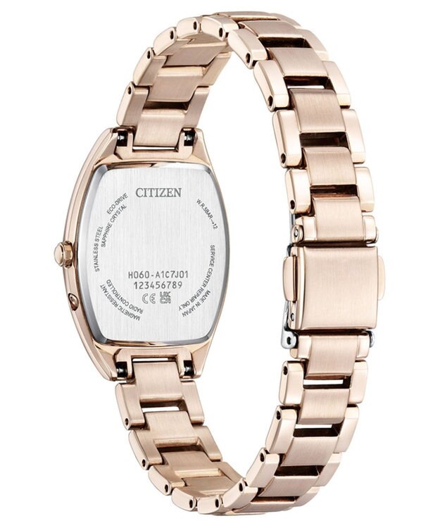 CITIZEN 【xC】柔らかなフォルムのトノー型電波時計 サクラカラー ES9395-53A サクラ色