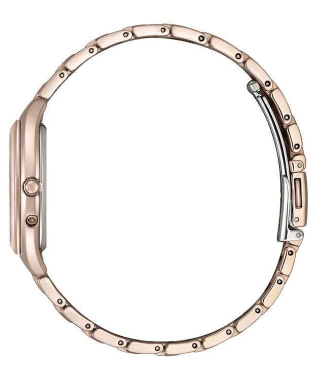 CITIZEN 【xC】柔らかなフォルムのトノー型電波時計 サクラカラー ES9395-53A サクラ色