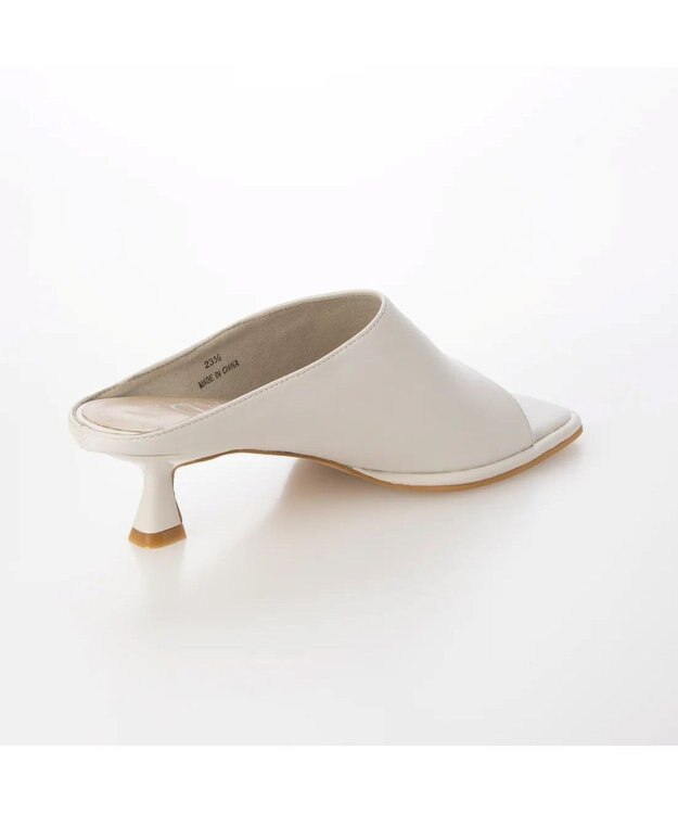 APOM オブリークスクエアカバーミュール アイボリー