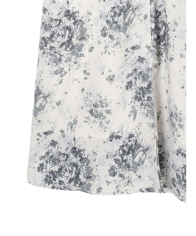 Maison de FLEUR フラワープリントワンピース Gray