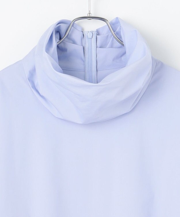 #Newans リラックスフィットタートルネックブラウス サックスブルー