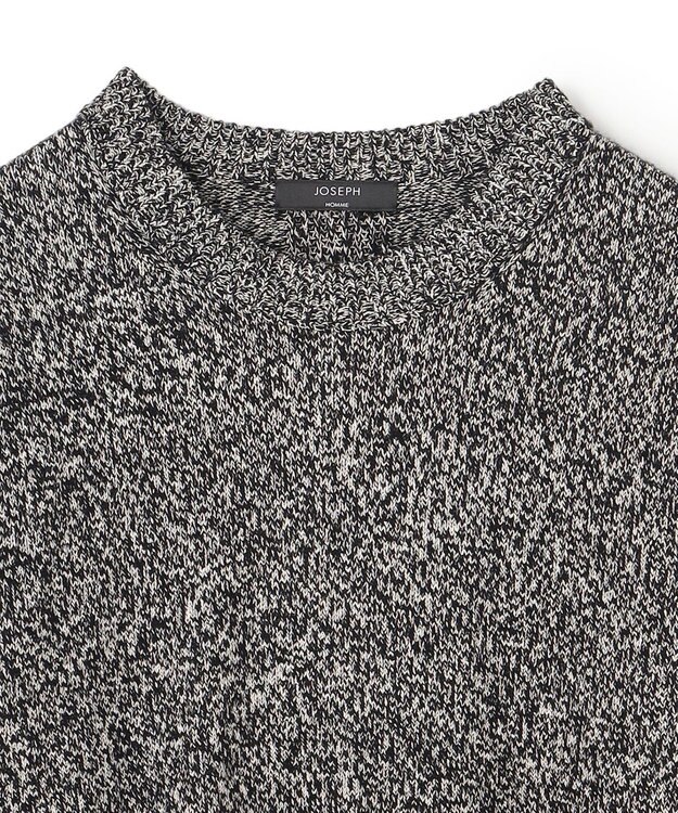 JOSEPH HOMME 【新素材】ペーパーウールミックス　クルーネックニット ライトグレー系