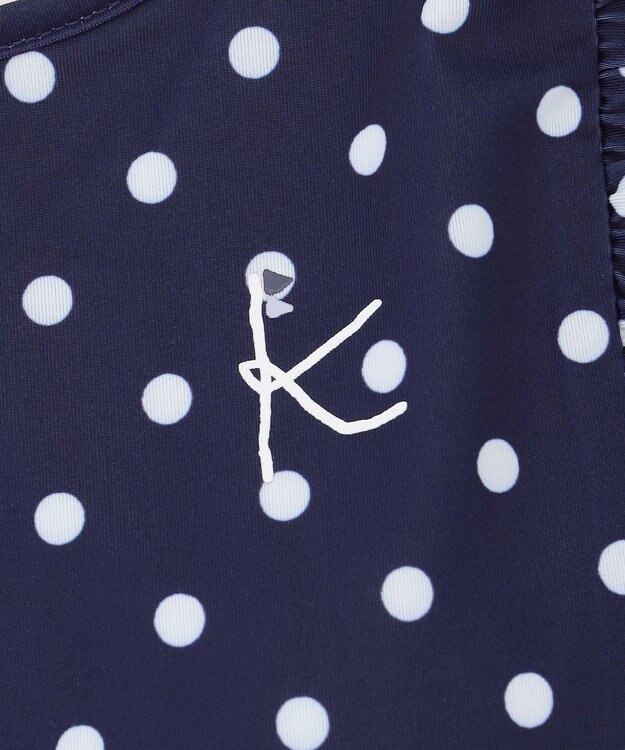 組曲 KIDS 【SS-Lサイズ】 フリルスカートスイムウェア(ワンピース) ネイビー