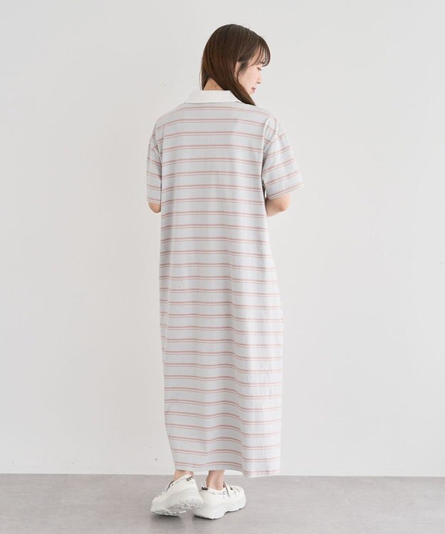Green Parks ・ＳＵＧＡＲ　ＳＰＯＯＮ　ボーダーポロワンピース Light Gray