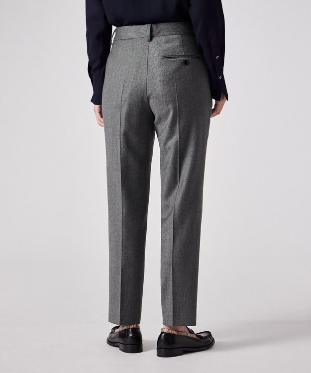 Paul Smith カシミアブレンド フランネル テーパードパンツ グレー