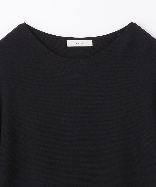 ANY L 【ウエストゴム/洗濯機可能】ハンドトゥースセットアップ ブラック×オフ