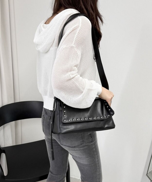 WEGO フラップスタッズショルダー ブラック