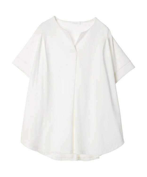 Green Parks 冷っとすずやか　フレンチスリーブスキッパー Off White