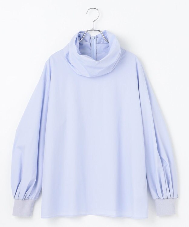 #Newans リラックスフィットタートルネックブラウス サックスブルー