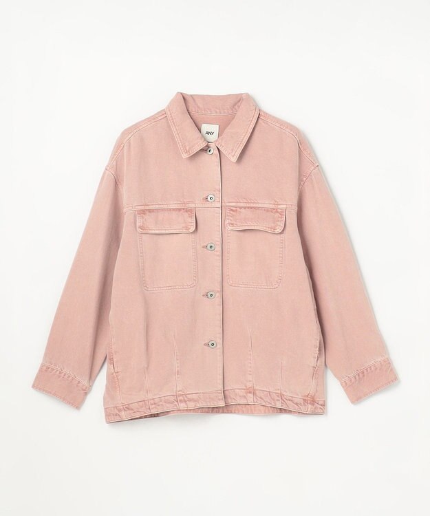 ANY L ミディデニムジャケット ピンク