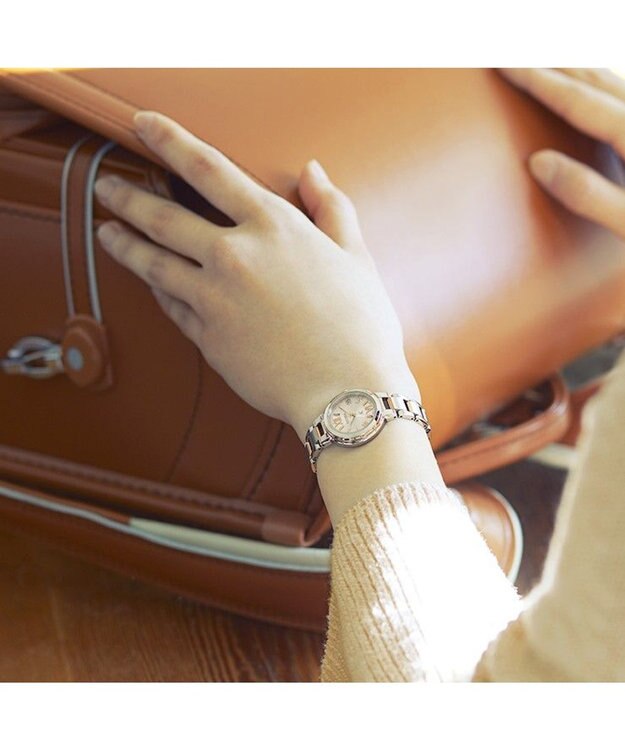 CITIZEN 【人気ロングセラー】エコ・ドライブ電波時計 防水 / ビジネス 就活 ギフトにも◎ ES9434-53W ピンク