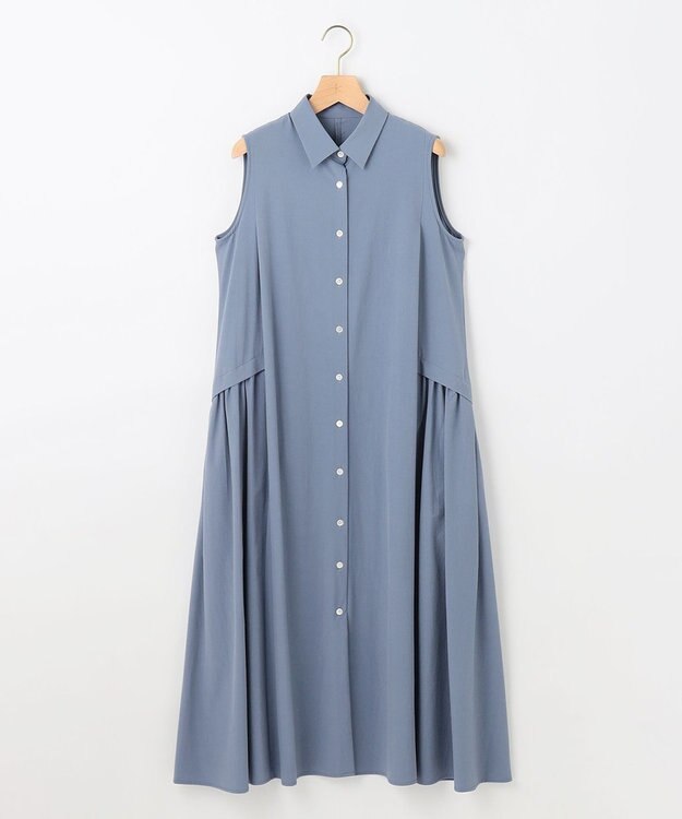 組曲 【2WAY】スーパーライトストレッチ ワンピース スモーキーブルー系
